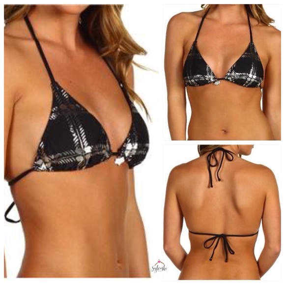 Fox Other - 🌊Fox Racing held up triangle bikini top metallic
